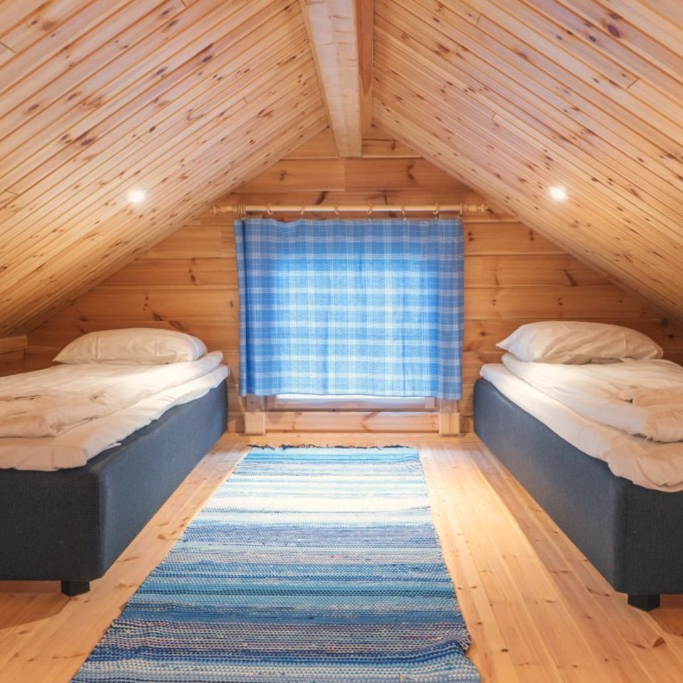 Riverside Cabin Schlafzimmer Oben